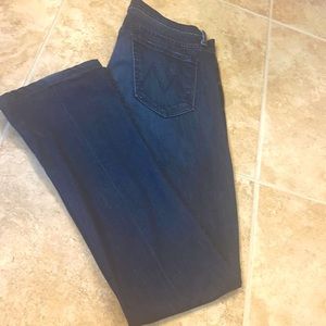 Mother Runway high-rise jeans Dark navy